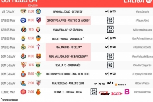 pg电子优惠码-西甲第34轮时间：5月4日3点皇马vs塞尔塔 20点巴拉多利德vs巴萨